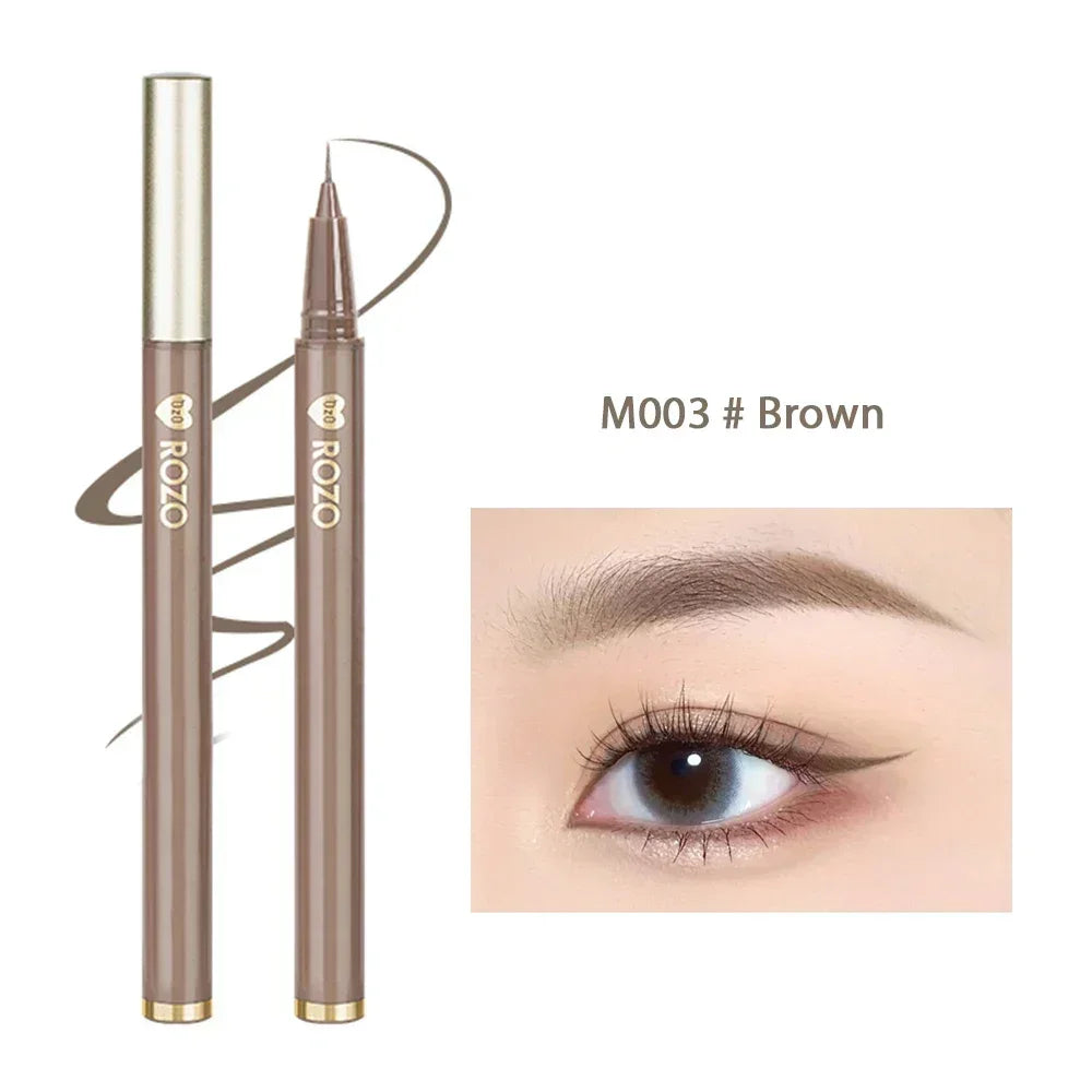 7-Color Matte Glitter Eyeliner Pencil - Waterproof Diamond Champagne Gold
