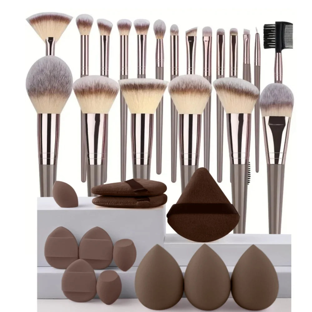 Professional Makeup Brush Set - 3-20 Piece Soft Fluffy Beauty Kit