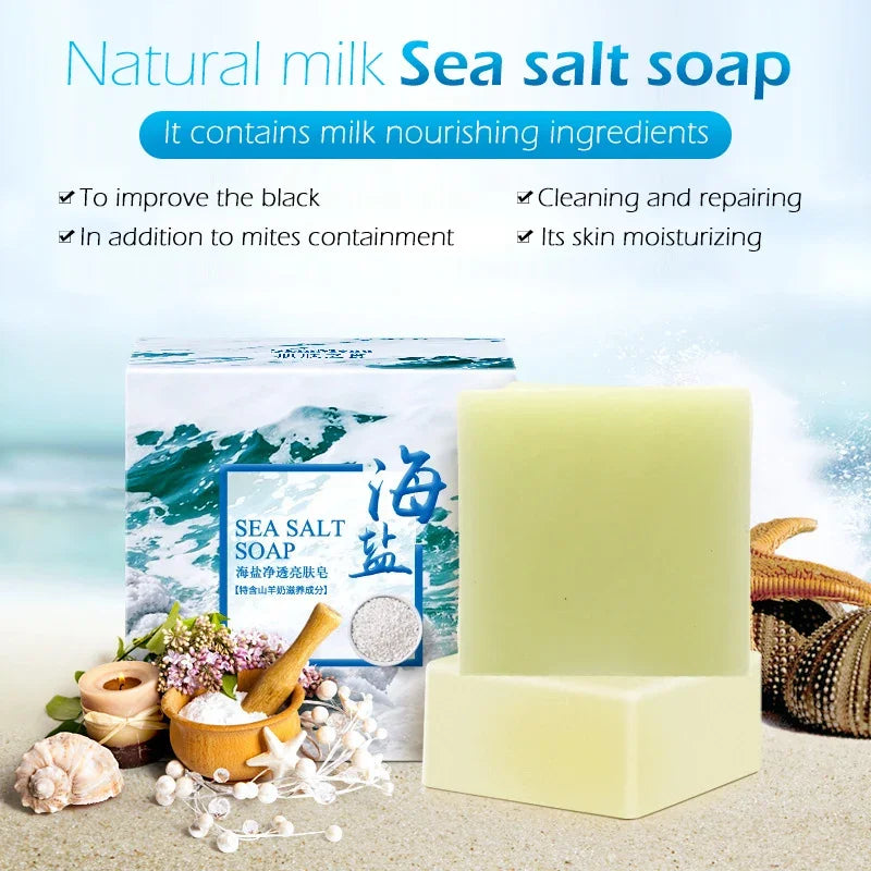 Sea Salt Soap - Whitening and Moisturizing Acne Treatment Bar
