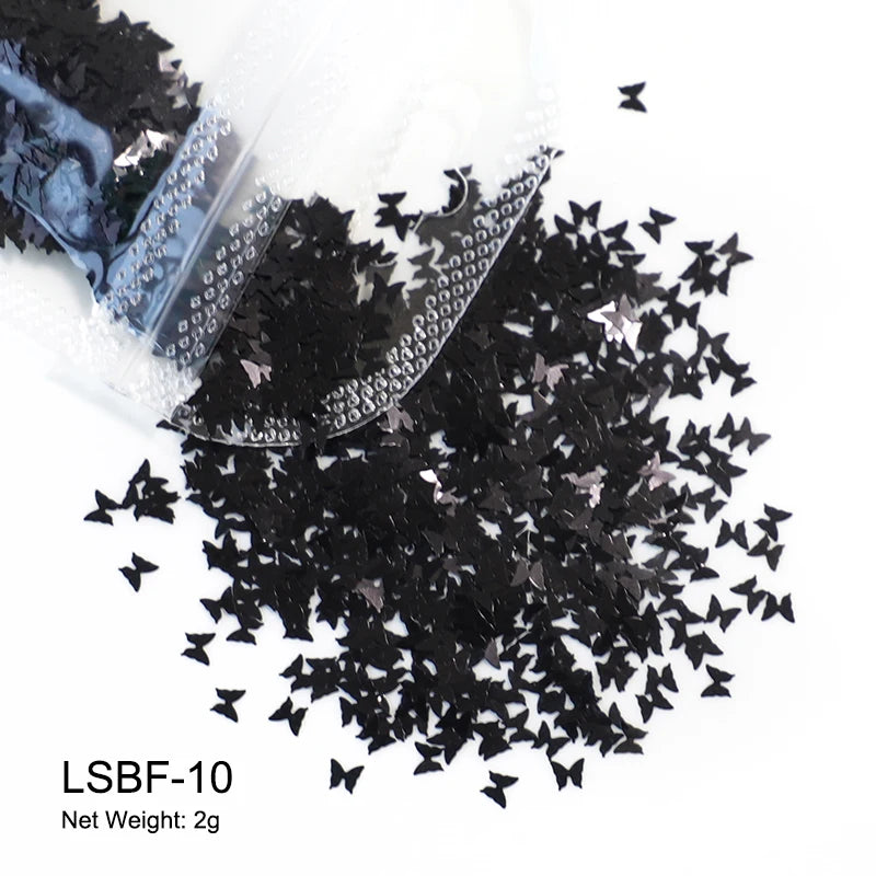 Holographic Nail Art Glitter - Laser Star Butterfly Sequins 2g