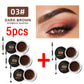 Matte Eyebrow Cream - 3D Natural Tint Waterproof Gel Wax (5-Pack)