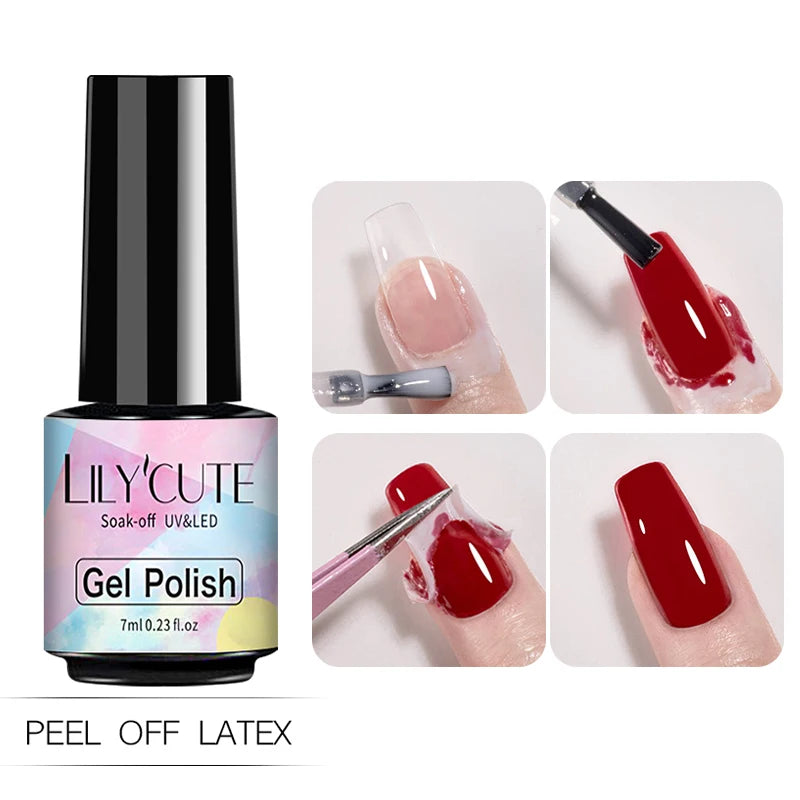 LILYCUTE Peel Off Latex Liquid Tape - Nail Polish Protector