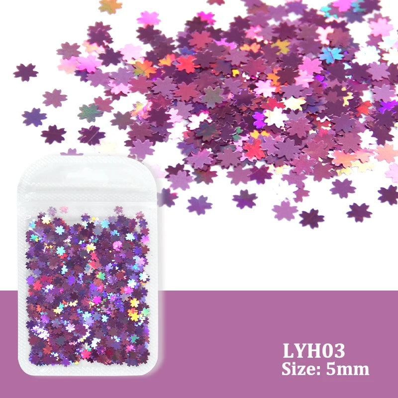 Holographic Nail Art Glitter - Laser Star Butterfly Sequins 2g