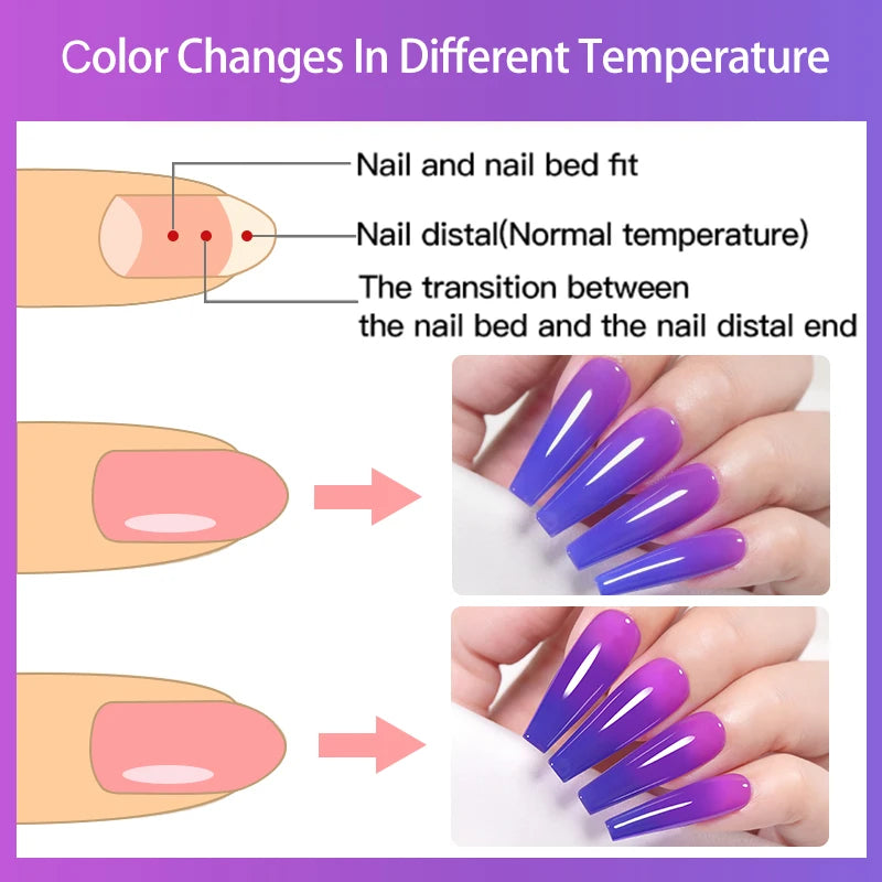 LILYCUTE 7ML Thermal Gel Polish - Temperature Color Changing