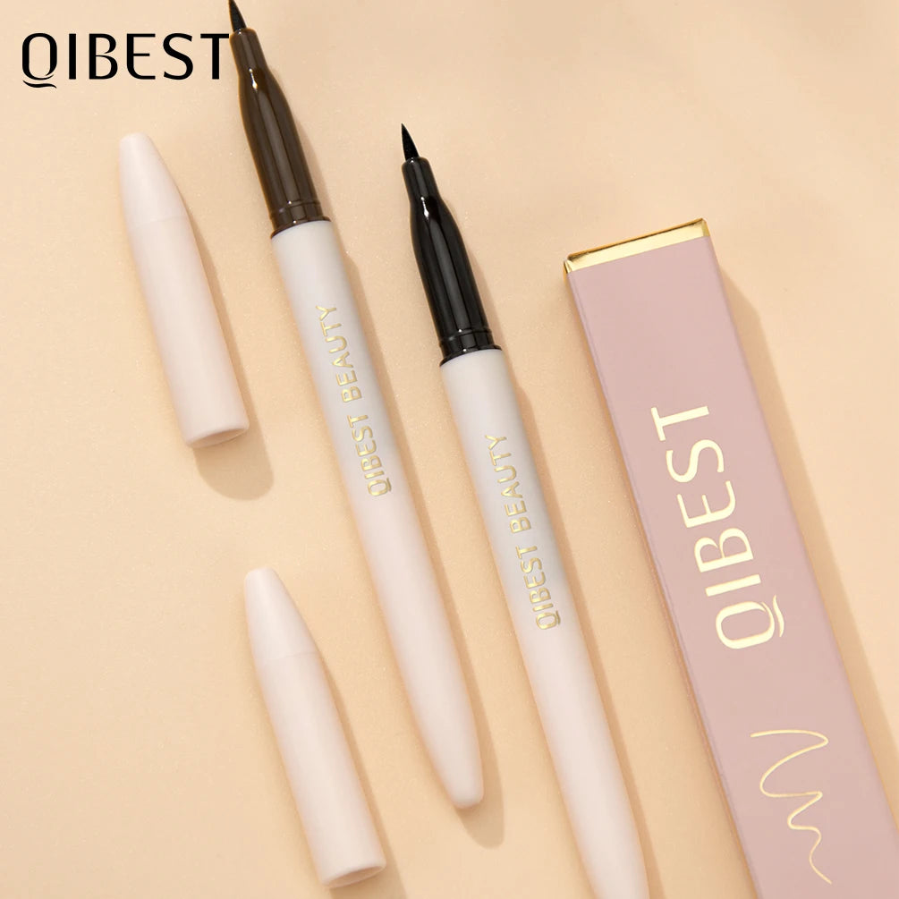 QIBEST Waterproof Quick Dry Liquid Eyeliner Pen - Ultra-Fine Matte