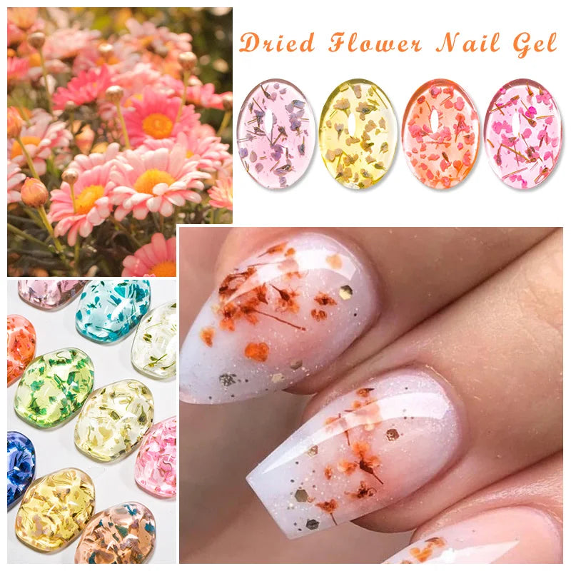 Mtssii Dried Flower Gel Polish - Natural Flower Fairy Series 5ML