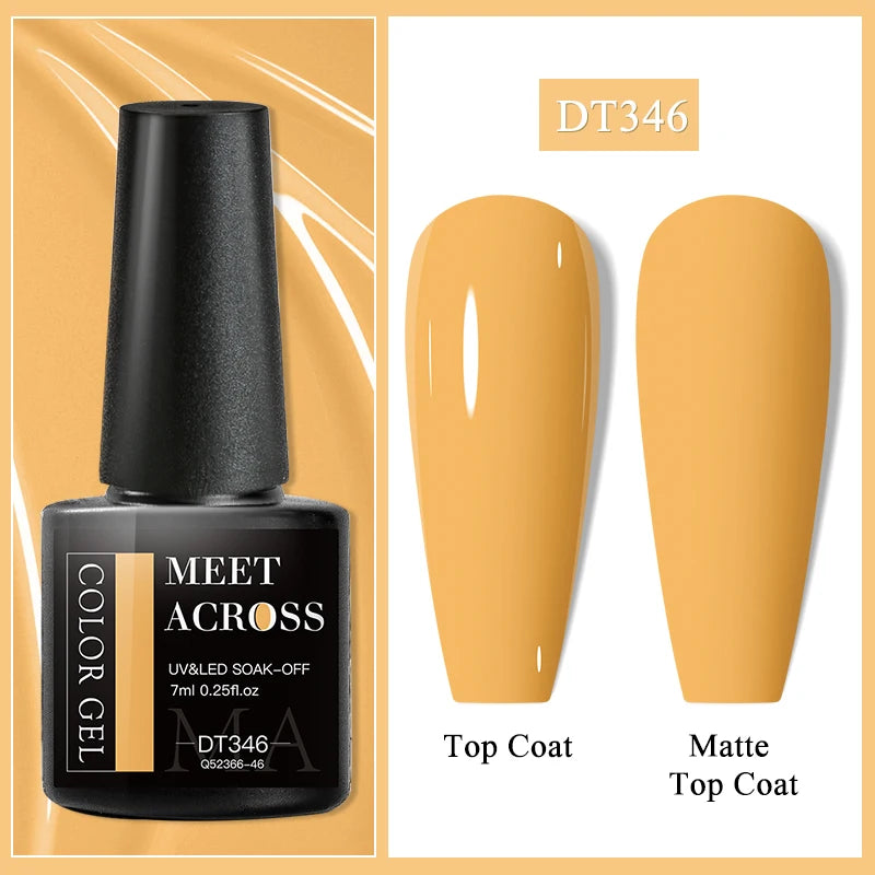 MEET ACROSS 7ML Wine Red Gel Polish - French Style Manicure