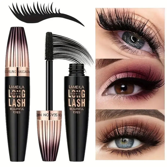 Waterproof 4D Mascara - Thick Long Curling & Smudge-Proof