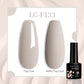 LILYCUTE 7ML Jelly Amber Gel Polish - Leopard Pattern Nail Art