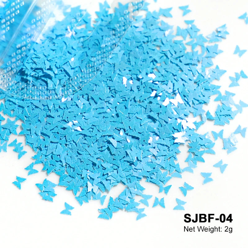 Holographic Nail Art Glitter - Laser Star Butterfly Sequins 2g