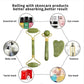 Natural Jade Roller and Gua Sha Set - Face Massage Tool for Lifting