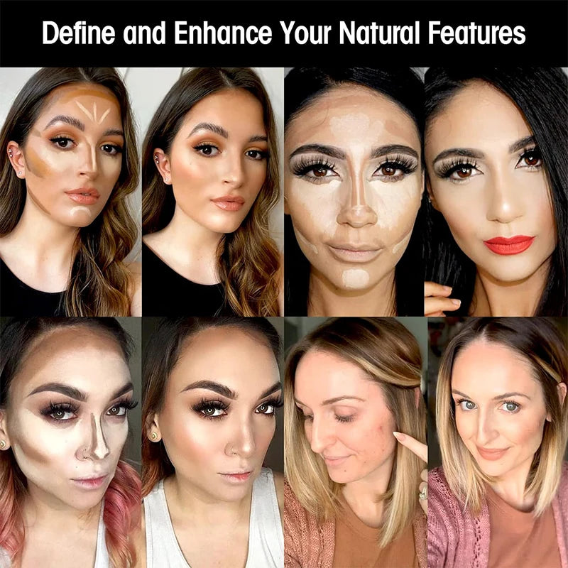 10-Color Concealer Palette - Eye Repairing Base & Contour Cream