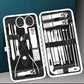 Professional Nail Clipper Set - 19-Piece Manicure Pedicure Kit with Case