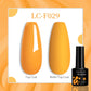 LILYCUTE 7ML Jelly Amber Gel Polish - Leopard Pattern Nail Art