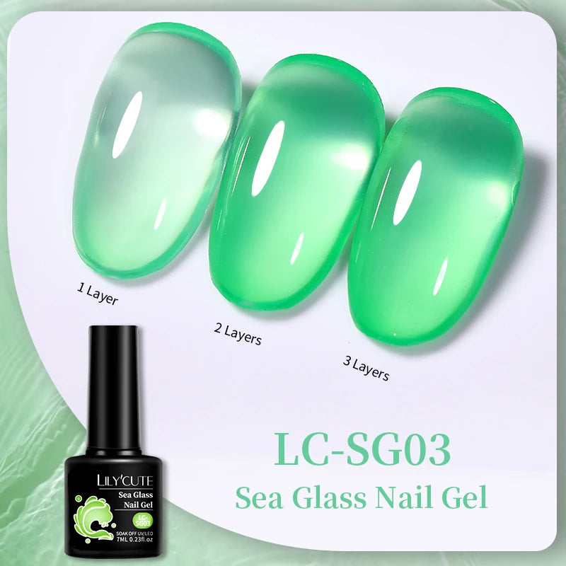 LILYCUTE 7ML Base & Top Coat UV Gel Nail Polish - No Wipe