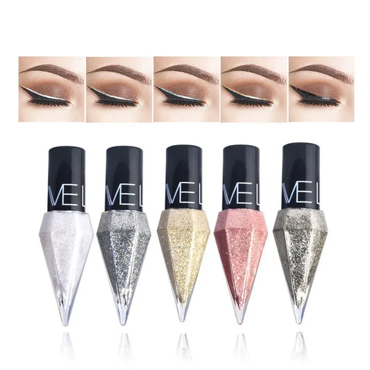 Pearlescent Diamond Gold Liquid Eyeshadow & Eyeliner Stick - Waterproof Glitter