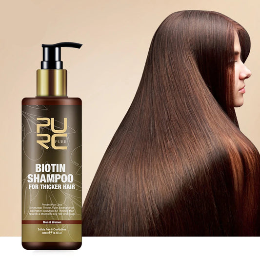 PURC Biotin Hair Growth Shampoo - Anti Hair Loss Argan Oil Treatment 300ml