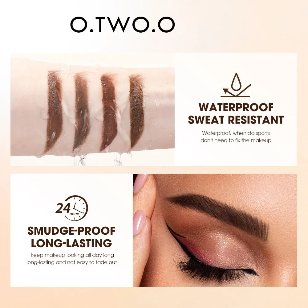 O.TWO.O Eyebrow Pomade - Waterproof Long Lasting Brow Gel with Brush