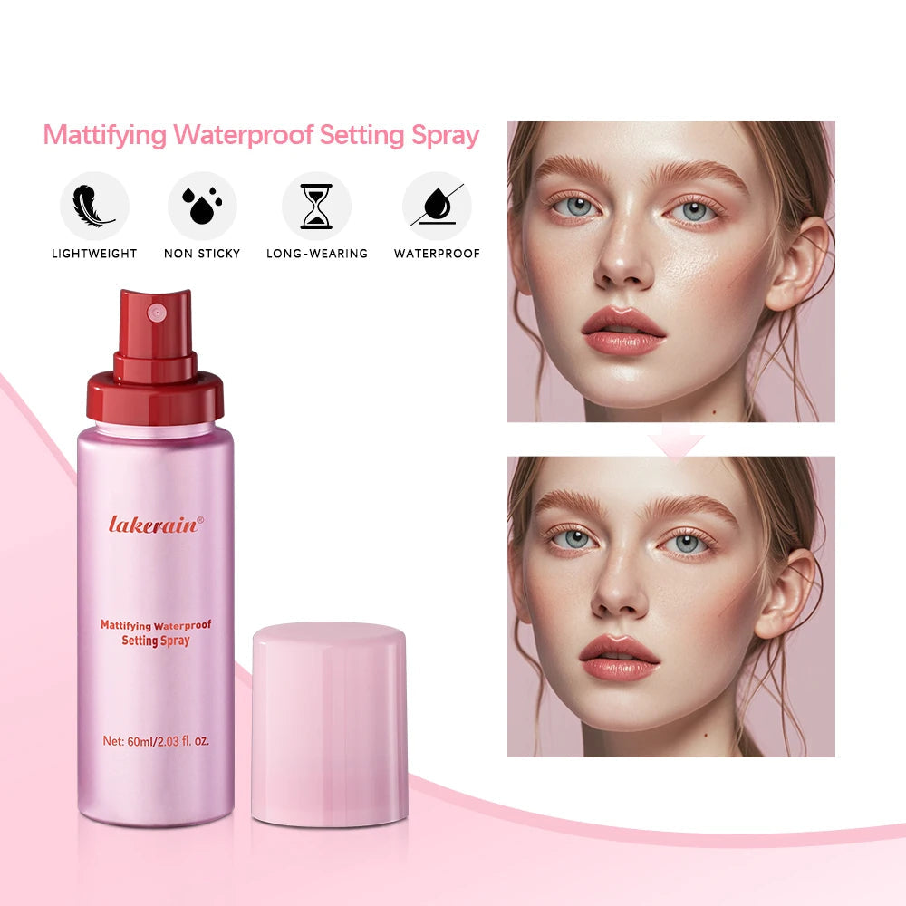 Mattifying Waterproof Setting Spray 30ML - Oil Control Makeup Fixer