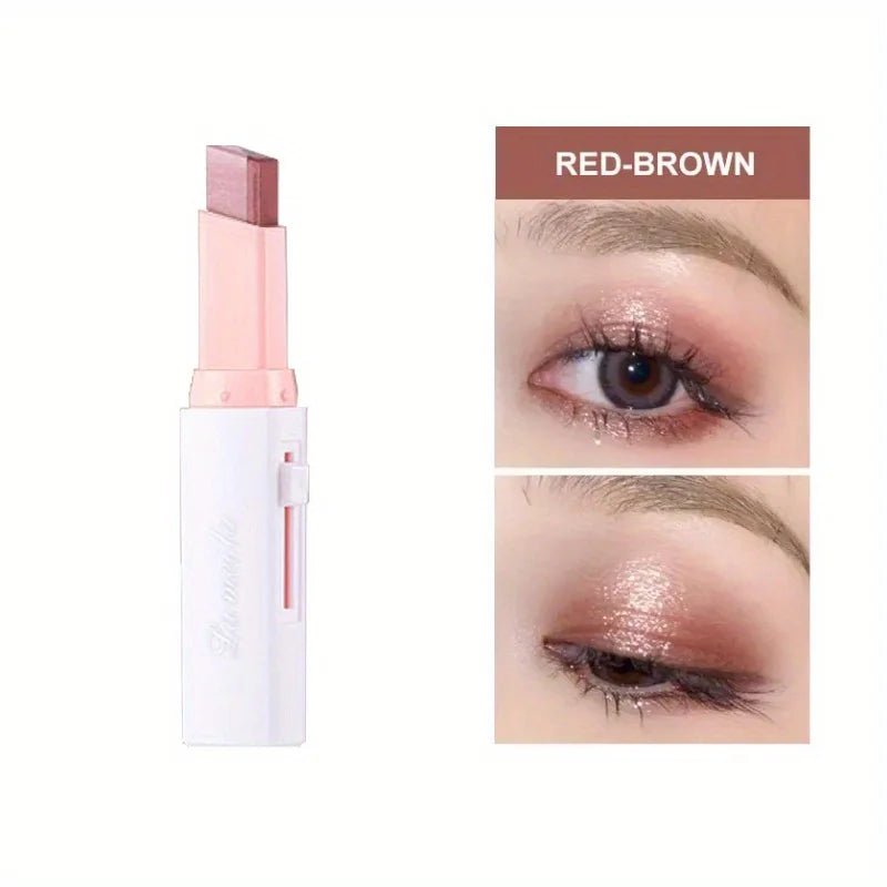 Two-Color Gradient Eye Shadow Stick - Natural 3D Long-Lasting