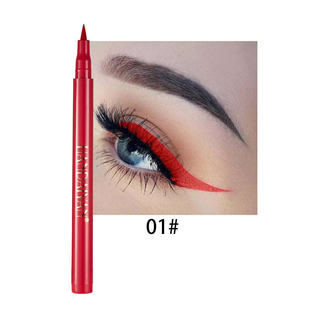 Waterproof Rainbow Matte Colorful Liquid Eyeliner Pencil - Long-Lasting