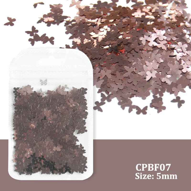 Holographic Nail Art Glitter - Laser Star Butterfly Sequins 2g