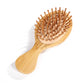 Bamboo Hair Brush - Anti-Static Scalp Massage Comb with Airbag Cushion