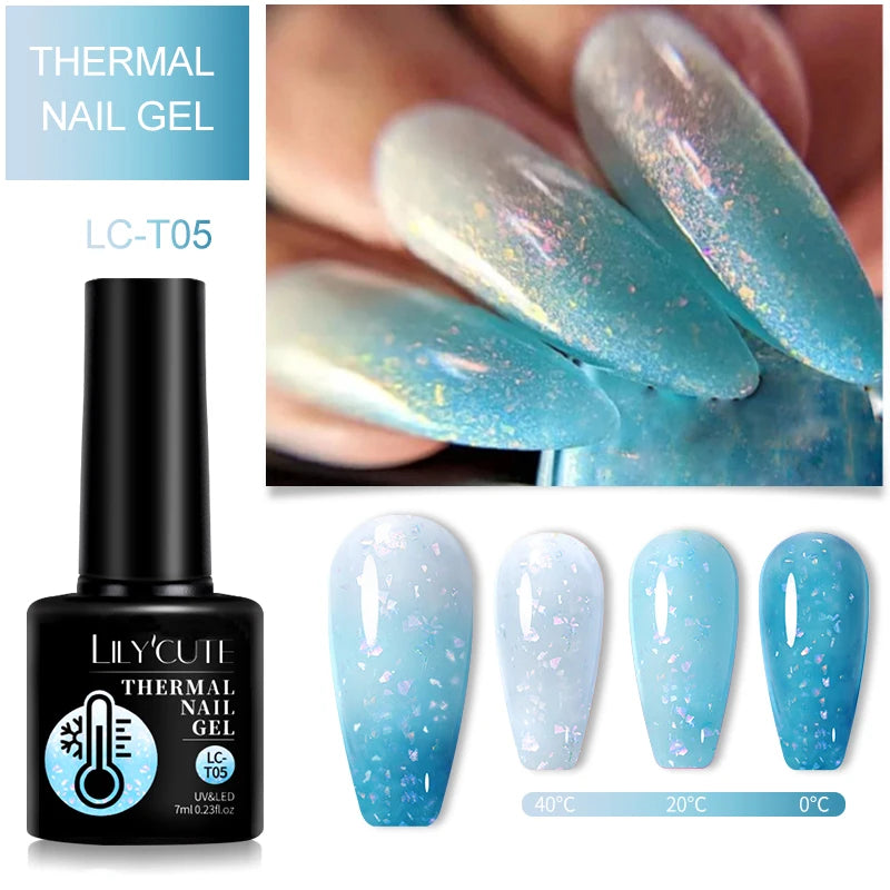 LILYCUTE 7ML Thermal Gel Polish - Temperature Color Changing