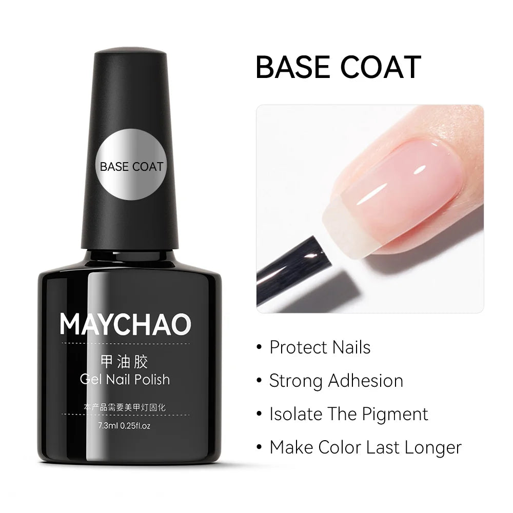 MAYCHAO 7.3ML Transparent Jelly Gel Polish - Nude Collection