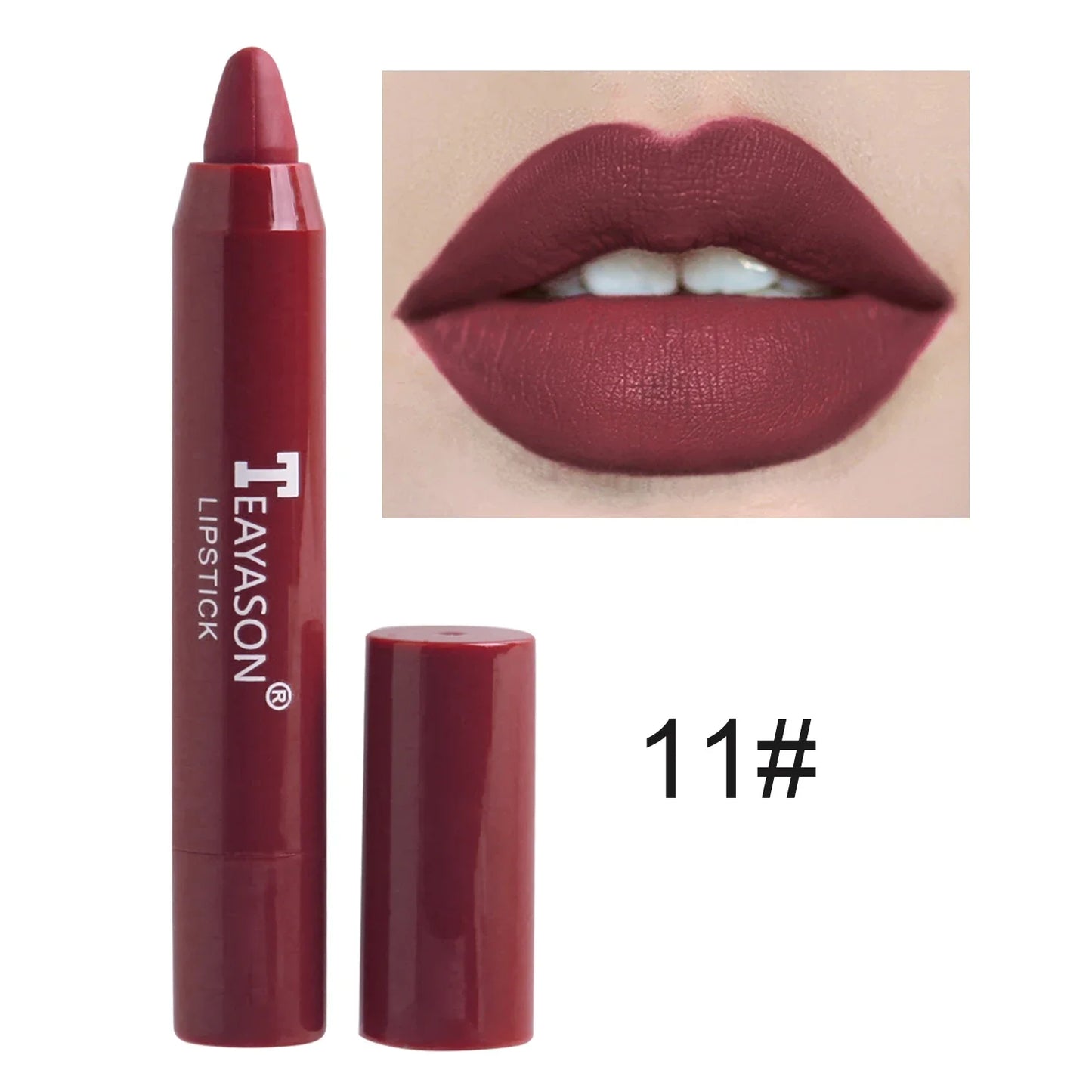 Velvet Matte Lipstick Pencil - Waterproof Lip Liner (12 Colors)