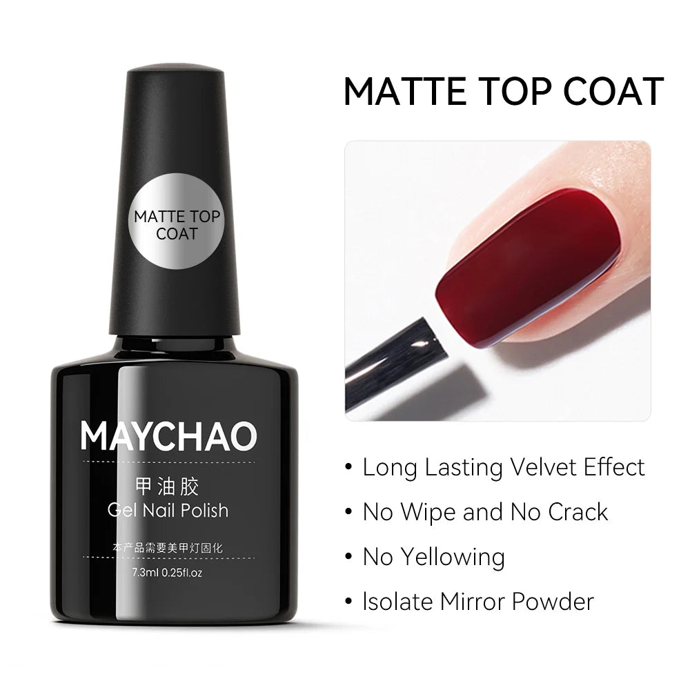 MAYCHAO 7.3ML Transparent Jelly Gel Polish - Nude Collection