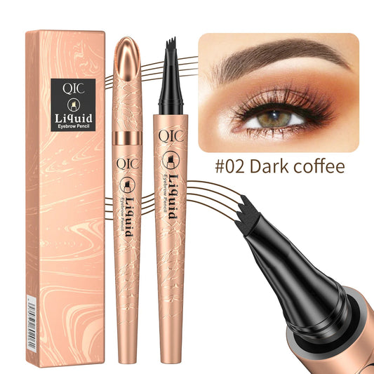 Liquid Waterproof Eyebrow Pencil - 4 Tip Microblade Pen
