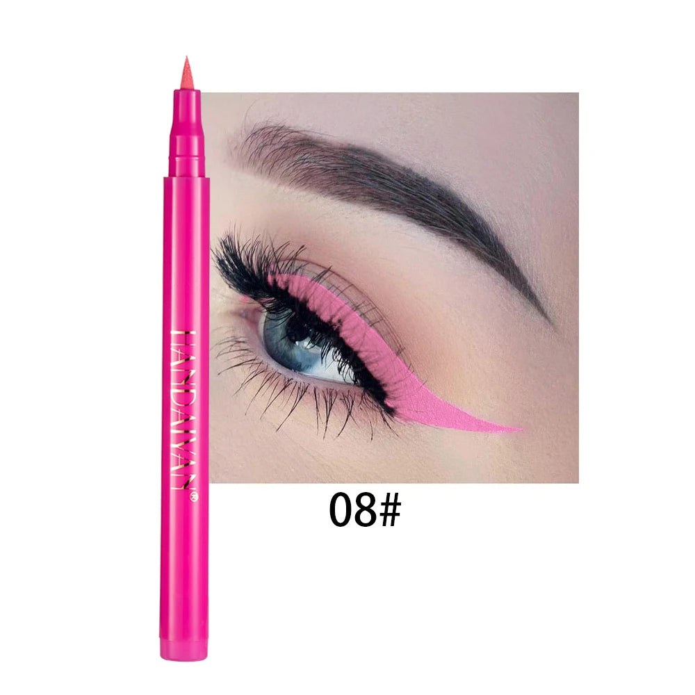 Waterproof Rainbow Matte Colorful Liquid Eyeliner Pencil - Long-Lasting