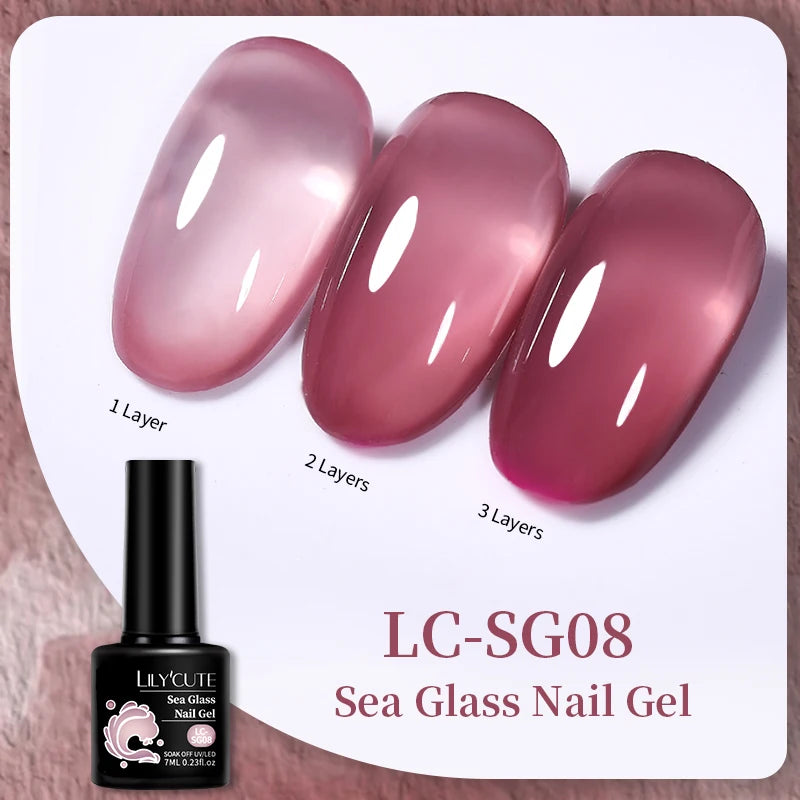 LILYCUTE 7ML Base & Top Coat UV Gel Nail Polish - No Wipe