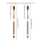 Bamboo Charcoal Toothbrush Set - Ultra-Soft Bristle (2 Sets)