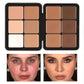 12-Color Blush Concealer & Contour Set - Waterproof Brightening Palette
