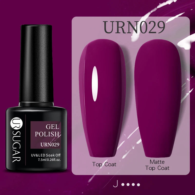 UR SUGAR 7.5ML Purple Gel Nail Polish - Matte UV LED Soak Off