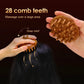 Sandalwood Massage Comb - Finger Ring Scalp Massager and Gua Sha Tool