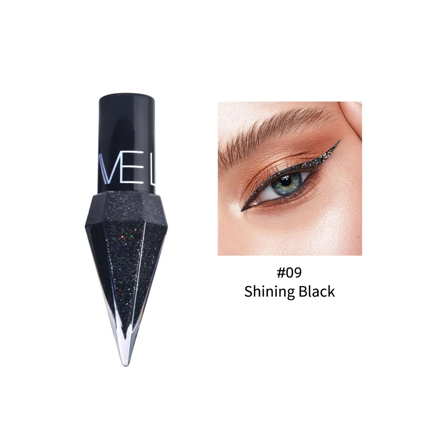 Pearlescent Diamond Gold Liquid Eyeshadow & Eyeliner Stick - Waterproof Glitter