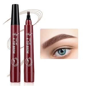5-Color Eyebrow Pen - Waterproof 4 Split Tip Tattoo Pen