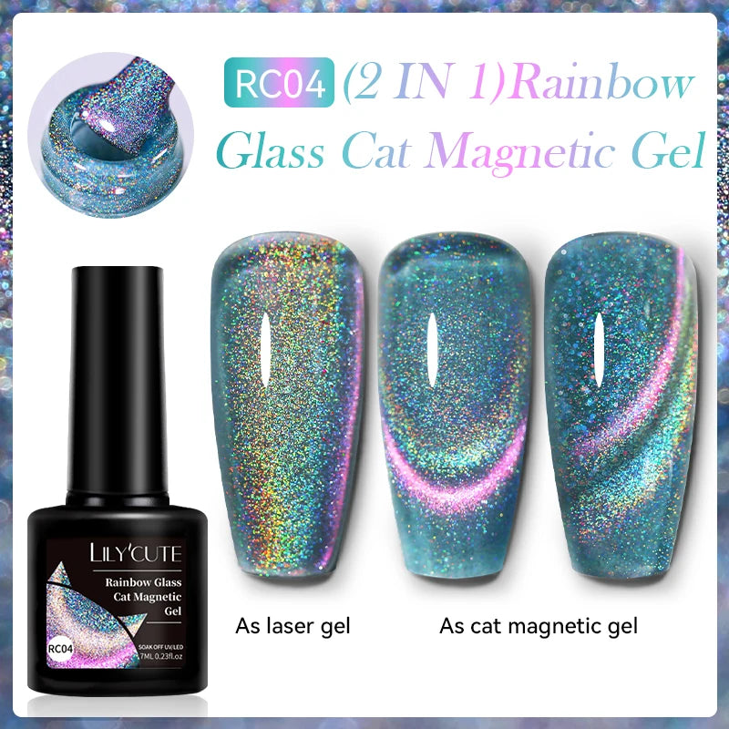 LILYCUTE 5ML Metallic Liner Gel Polish - Gold Silver Mirror Effect
