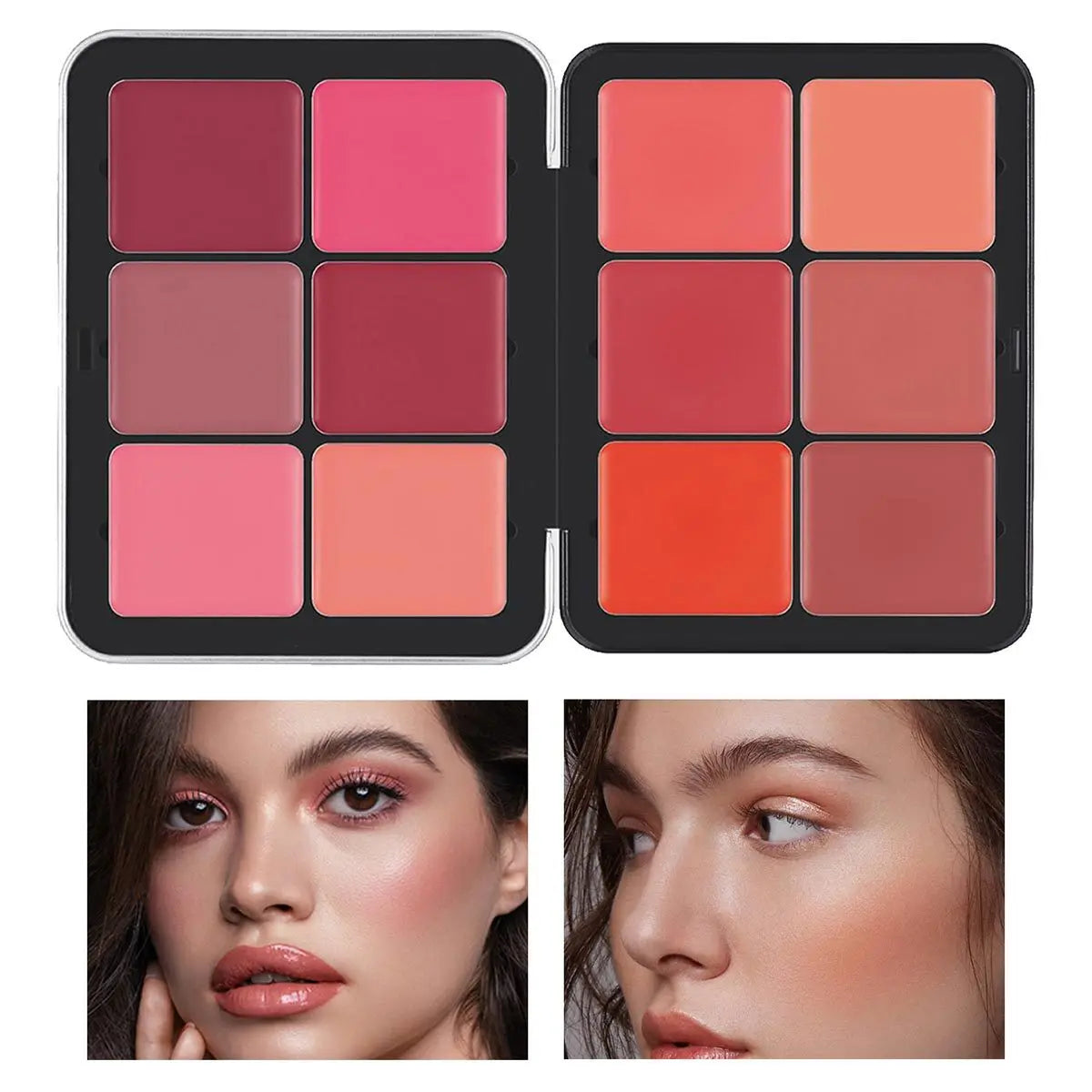 12-Color Blush Concealer & Contour Set - Waterproof Brightening Palette