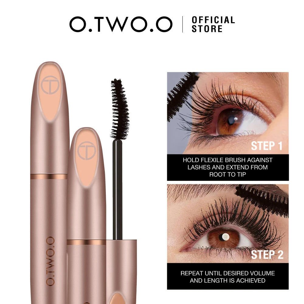 O.TWO.O 3D Silk Fiber Mascara - Lengthening Waterproof Long Lasting