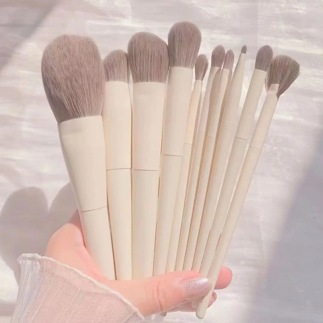Soft Fluffy Makeup Brush Set - Eye Shadow Foundation Blending