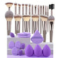 Professional Makeup Brush Set - 3-20 Piece Soft Fluffy Beauty Kit