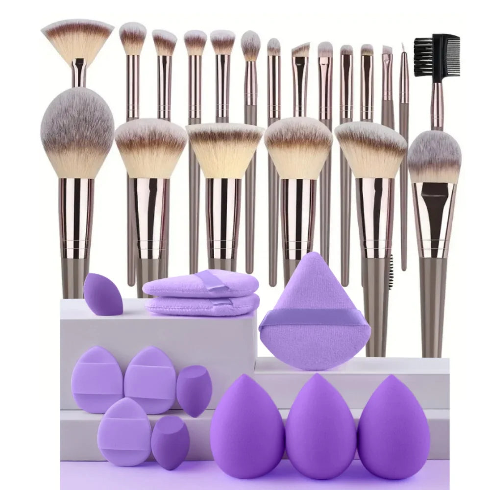 Professional Makeup Brush Set - 3-20 Piece Soft Fluffy Beauty Kit