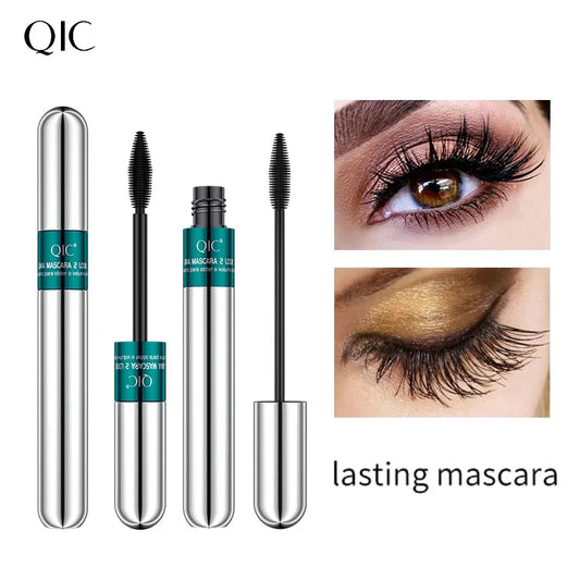2-in-1 Double Ended 4D Silk Fiber Mascara - Waterproof Volumizing & Curling