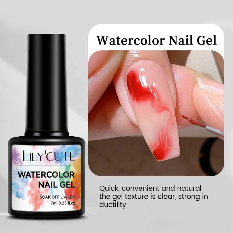 LILYCUTE 7ML Base & Top Coat UV Gel Nail Polish - No Wipe
