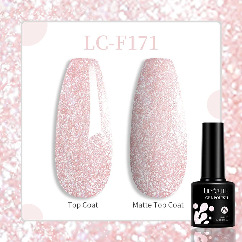 LILYCUTE Brown Red Gel Polish - Autumn Winter High Saturation