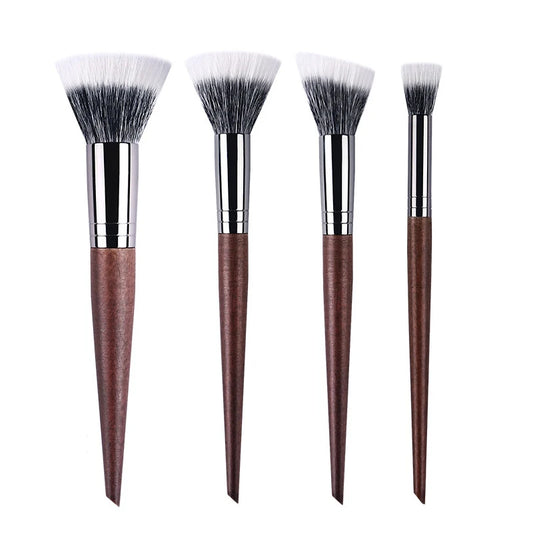 Professional Goat Hair Makeup Brush - Powder Contour Stippling